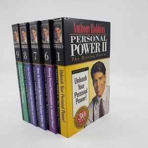 Anthony Robbins Personal Power II The Driving Force Cassette Tape Boxes 1, 6-9